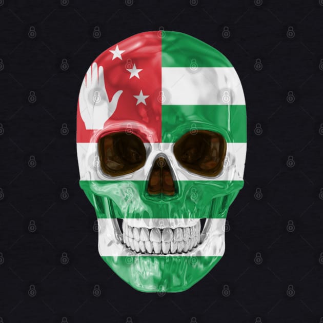 Abkhazia Flag Skull - Gift for Abkhazian With Roots From Abkhazia by Country Flags